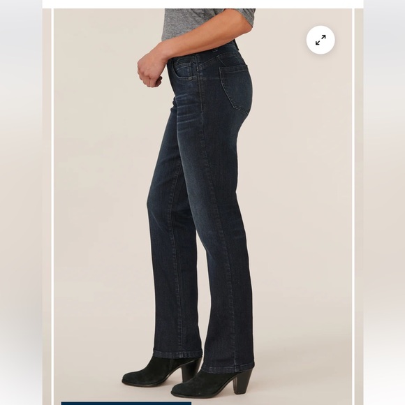 #228 ☑️ Democracy Dina Luxe Touch #288 Premium Ab Solutions Straight Leg Jean - Picture 3 of 13